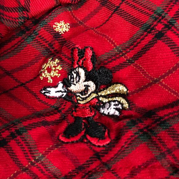 DISNEY'S MINNIE MOUSE WINTER FLANNEL PAJAMA DRESS SIZE 3/4 - Picture 3 of 4